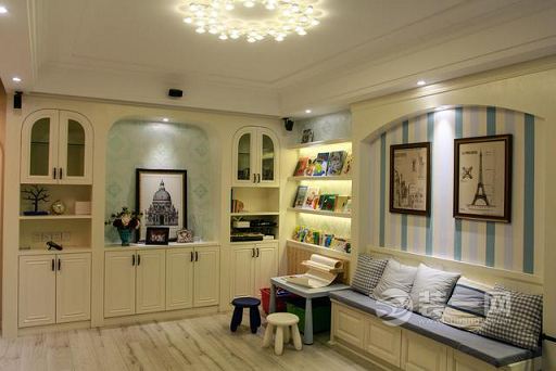 90平三室一厅装修效果图 简约大气小清新