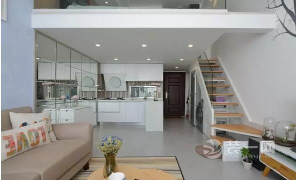 47平一室loft公寓装修案例 现代简约风格 - 设计部落