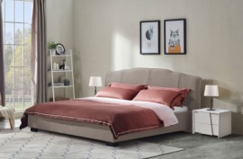 CBD家居 简约现代主卧家具可拆洗双人床1.5m1.8m布艺婚床 1800*2000